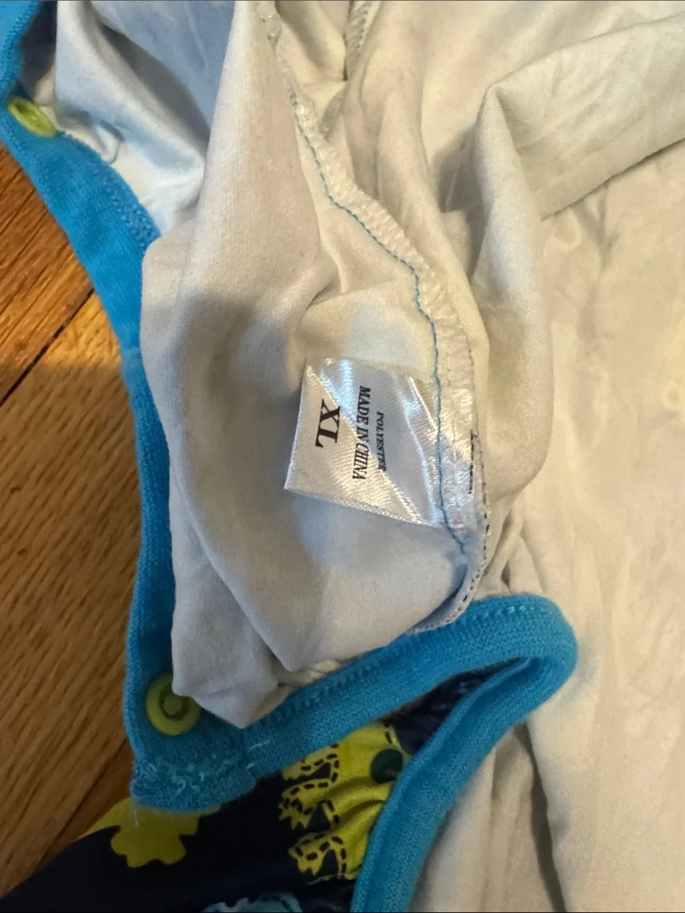 LovinPet Blue Dinosaur Print Dog Pajamas Onesie XL Lightweight Stretchy